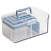 All Trust First Aid Kit, Medicine Box, First Aid Box, Medicine Storage Case with Dividers (Blue, Large)