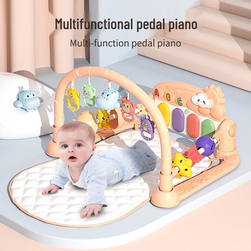 Sală de joacă pentru bebeluși cu muzică, covor de târâre cu pian pentru educație timpurie (0-1 an)