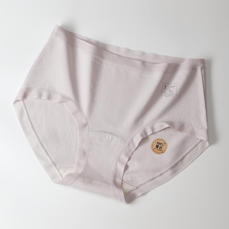 Female Spring and Summer Cotton 7A Antibacterial Extended High Waist Briefs