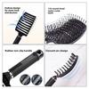 Curved Boar Bristle Hair Brush Professional Detangling Hairbrush Head Massage Comb Hairdressing Styling Comb for Women Men