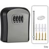 1PC Lock Key Storage Box Wall Mount Outdoor Lock Box for House Keys Key Safe with Combination Lock 5 Key Capacity