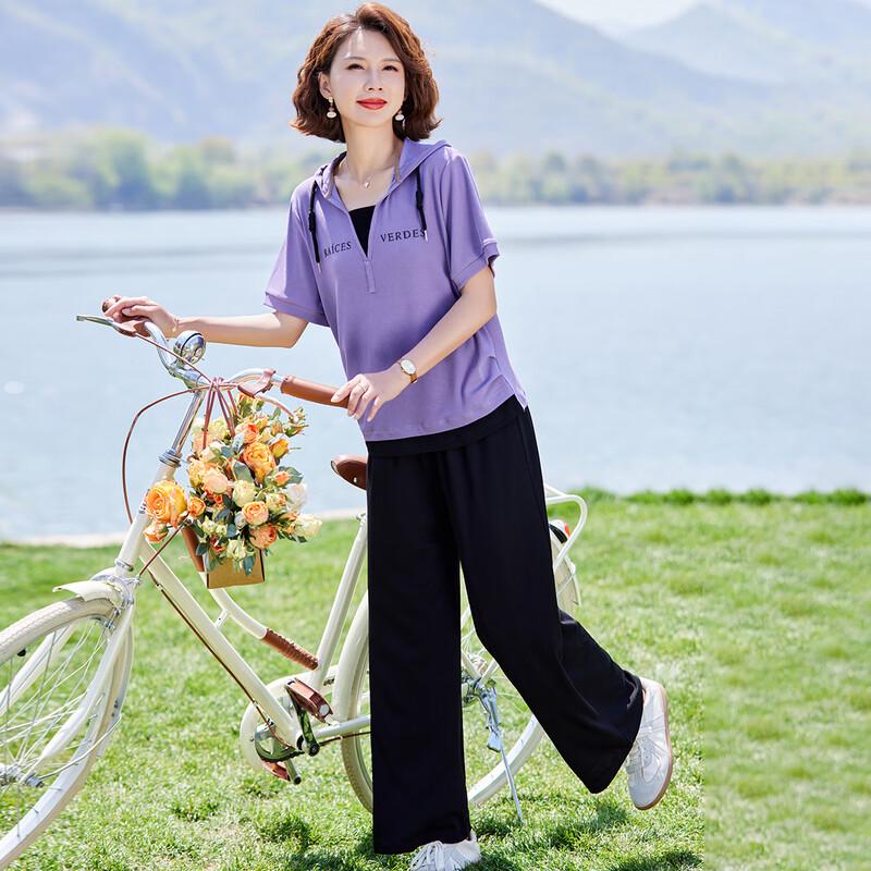 

Женский худи с имитацией двух предметов и комплект брюк широкого кроя от Paster L