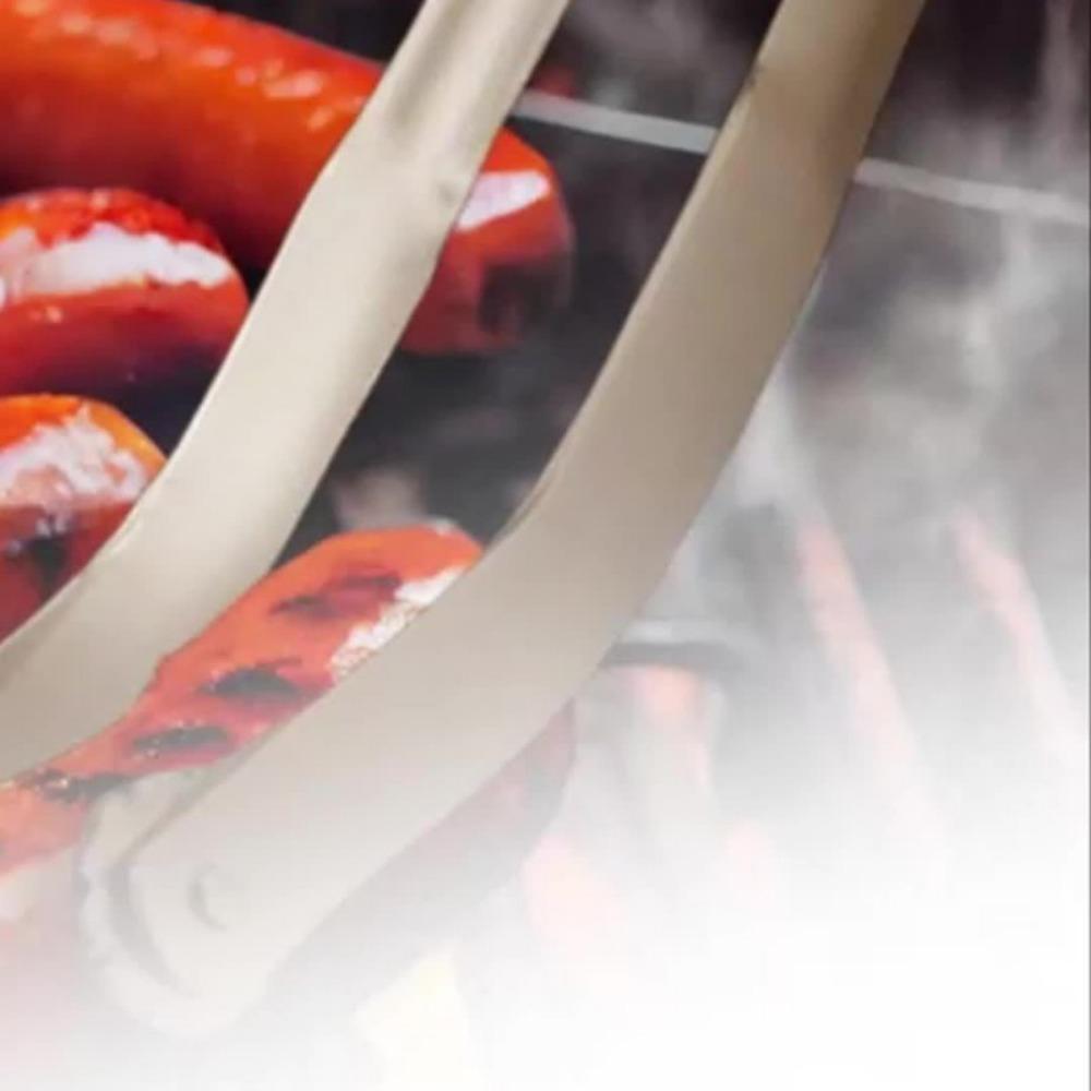 Stainless Steel Bbq Tongs - Multi-Functional Grilling & Cooking Tool for Hot Dogs, Steaks, and Sausages | Food-Safe Kitchen Gadget