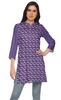 Moomaya Printed Side Slit Short Kurta Tunic For Women Summer Wear Ladies
