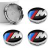 4PCS 60mm M LOGO Emblem Car Rim Cover Decal Tire Wheel Center Hub Cap Cover Auto Accessories for BMW X1 X3 X4 X5 E46 E90 F20 E60 E39 F10 M2 M3 M5