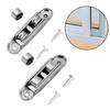 4pcs Slot/Flat Wheel Window Pulley 77 Tyle Sliding Door Casement Pulley Stainless Steel Frame Casters For Aluminum Alloy Window