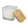 Ambra Warm Vanilla Square Bamboo Lid Scented Candle