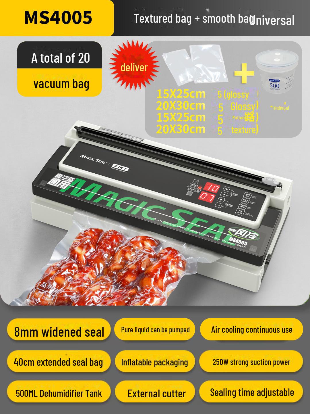 

Коммерческий вакуумный упаковщик: Компактное и эффективное решение для упаковки пищевых продуктов 20 vacuum bag accessories