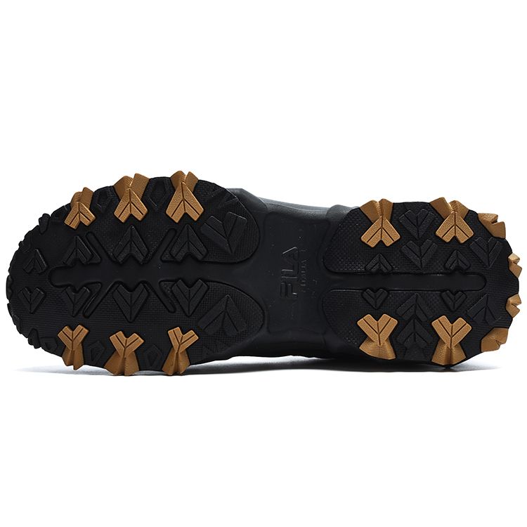 Fila Oakmont 2 Fabric Synthetic Leather TPU Retro Sport Patchwork Casual Low-Top Lifestyle Shoes Men Sneaker Black F12M312109FBK