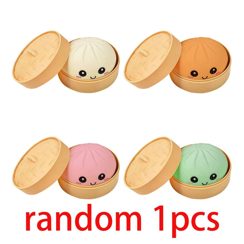 Popular Squishy Toys,Colorful Steamed Bun Decompression Toys, Reusable Rebound, Blind Box, Office Stress Relief Gifts For Adult