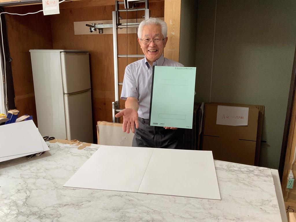 Nakamura Printing Co., Ltd. Horizontal Opening Notebook, A3, Blank Notebook, 1 Sheet