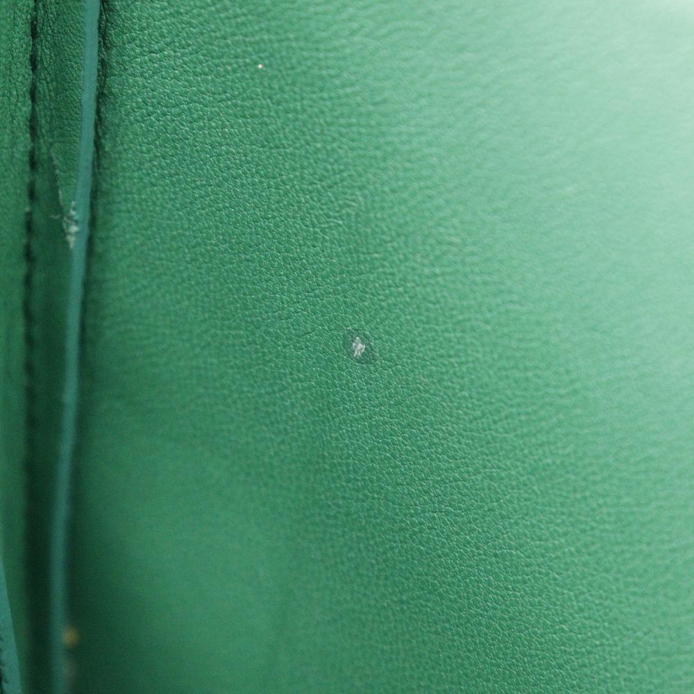 BOTTEGAVENETA Mounting Envelope Shoulder Bag 2WAYChainShoulder Green leather Women Used