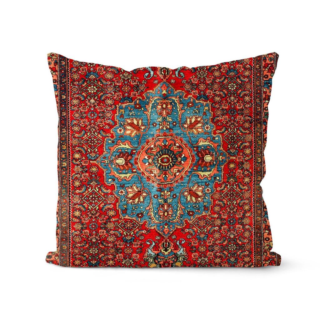 Retro Abstrakt Geometrisch Ethnisch Stil Kissenbezug Weiche Einrichtung Amerikanischer Sommer Sofakissen