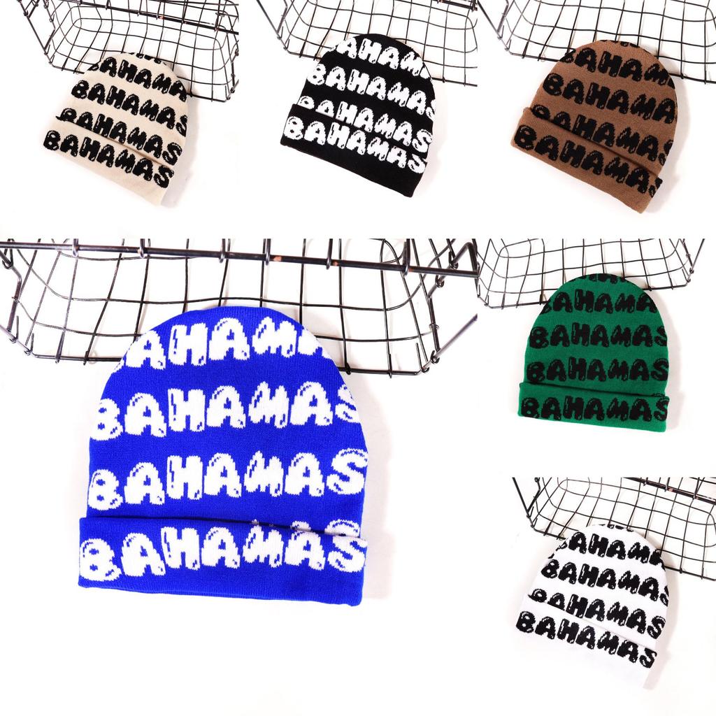 Knitted Letter Bahamas Cap Breathable Hat Urban Streetwear In Seasons Cold