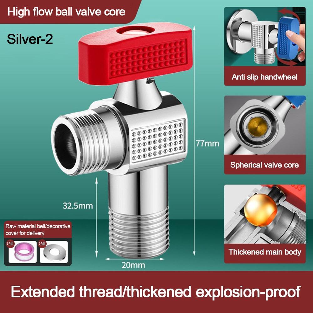 

Металлический угловой клапан латунный сердечник запорный клапан шаровой сердечник клапан туалет стиральная машина аксессуары S2