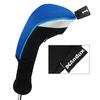 Andux Golf Long Neck Wood Driver Headcovers with Interchangeable Numbered Set of 3 Tags, (Blue)