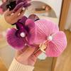 Fashion Elegant Orchid Duckbill Clip Seaside Vacation Bangs Clip Vintage Rustic Hair Accessories