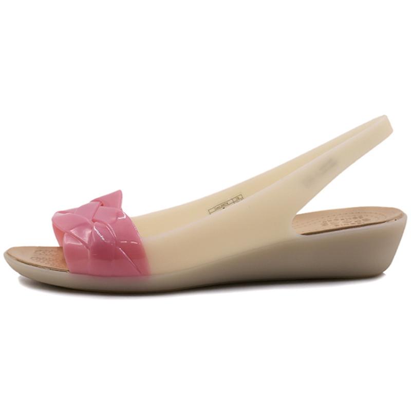 Crocs Isabella Fashion Open Toe Casual Sandals Women s White Pink 38-39 5870₽