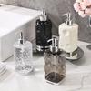 1PCS Stylish Bathroom Soap Dispenser Soap and Body Wash Dispenser Bottle Reusable Hand Pump Dispenser Clear Body Wash Bottle