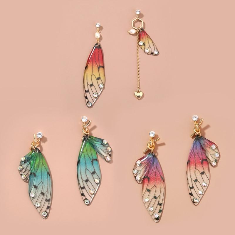 Angel Wing Decor Earring Silicone Mold Suitable for Epoxy Resin Diy Craft Backpacks Pendant Ornament Jewelry Making