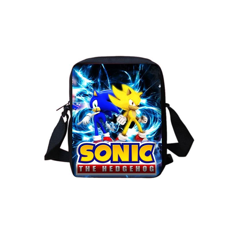 Mochila Escolar Sonic para Estudantes Grande Capacidade Impermeável Bolsa de Ombro Viagem ao Ar Livre Presente