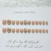 A540 Big Diamond Short Wearable Nails - Glitter Nail Stickers & Whitening Phototherapy False Nail Patches