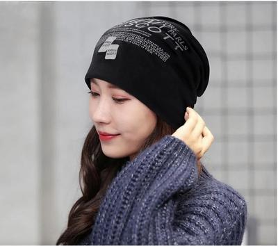 Thin Hat  Men's And Women's Autumn Winter Pullover Sports Street Hip Hop Loose Knitted Cotton Hat Winter Windproof Hat