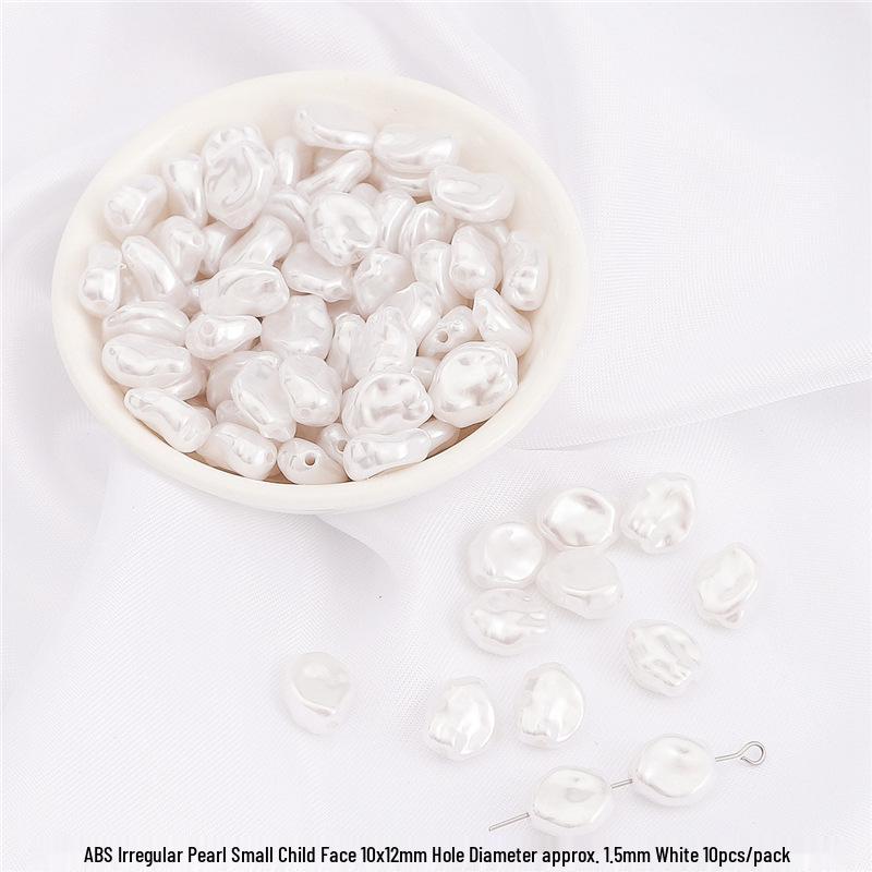 High-Gloss Irregular Imitation Pearl DIY Jewelry Kit - Bracelet, Pendant, Headdress Charms