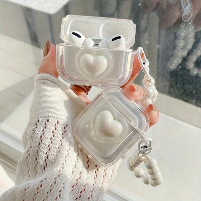 Love Laser High Transparency Earphone Cover For Apple Airpods 1 2 3 4 Pro Pro2 Bracelet Earphone Protection