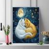 Two Samoyeds Pattern  3pcs 100% Round Full Drill 5D DIY Diamond Painting Embroidery Cross Stitch Rhinestone Décor