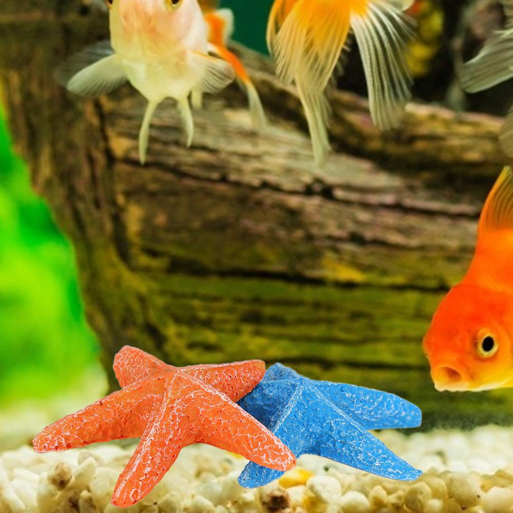 Aquarium Fischtanks Landschaftssimulation Künstliche Harz Seestern Ornamente Dekoration