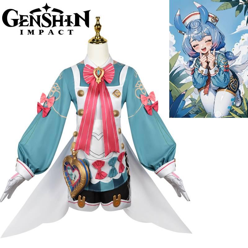 Original Sin- Higewen Cosplay Anime Game Costume Set Soft Fabric 2023 Summer Xs-xxxl