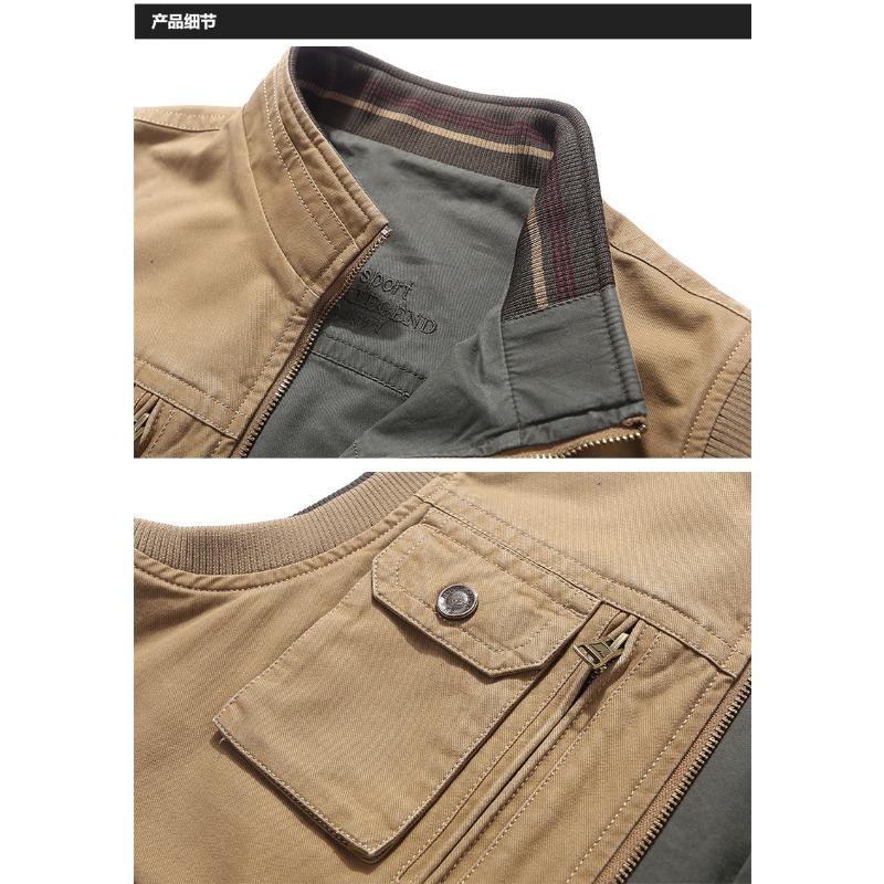 Velká oboustranná rybářská vesta s mnoha kapsami pro pánský jarní podzimní venkovní fotografický kabát