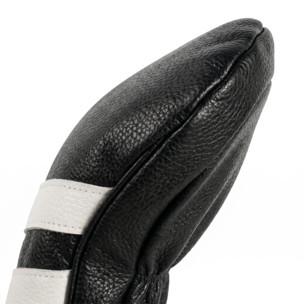 Plush Lining Club Head Cover Elastic Fit Driver Cover Golf Club Protector  Golf Club Storage Black-S