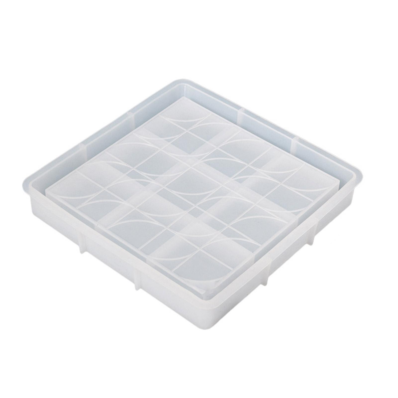 Diamond Bottom Square Rectangle Mold for Resin Epoxy Mold for DIY Ashtray