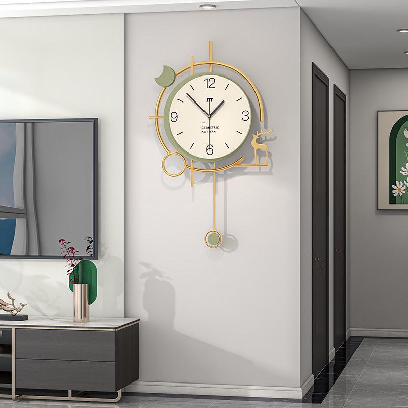 Elegant Cream Style Silent Wall Clock for Modern Living Room Decoration