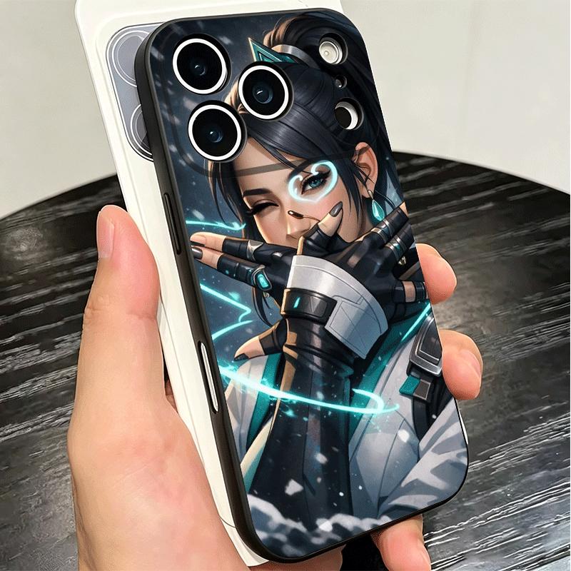 V-Valorant Sage Soft Phone Case for iPhone 16 16E 17 Air 15 Pro Max 14 Plus 13 Mini 11 12 7 Black Cover Back Shell