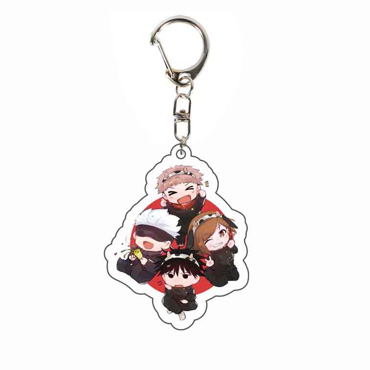 Klíčenka Jujutsu Kaisen: Yuji, Megumi, Gojo - Oboustranný akrylový přívěsek