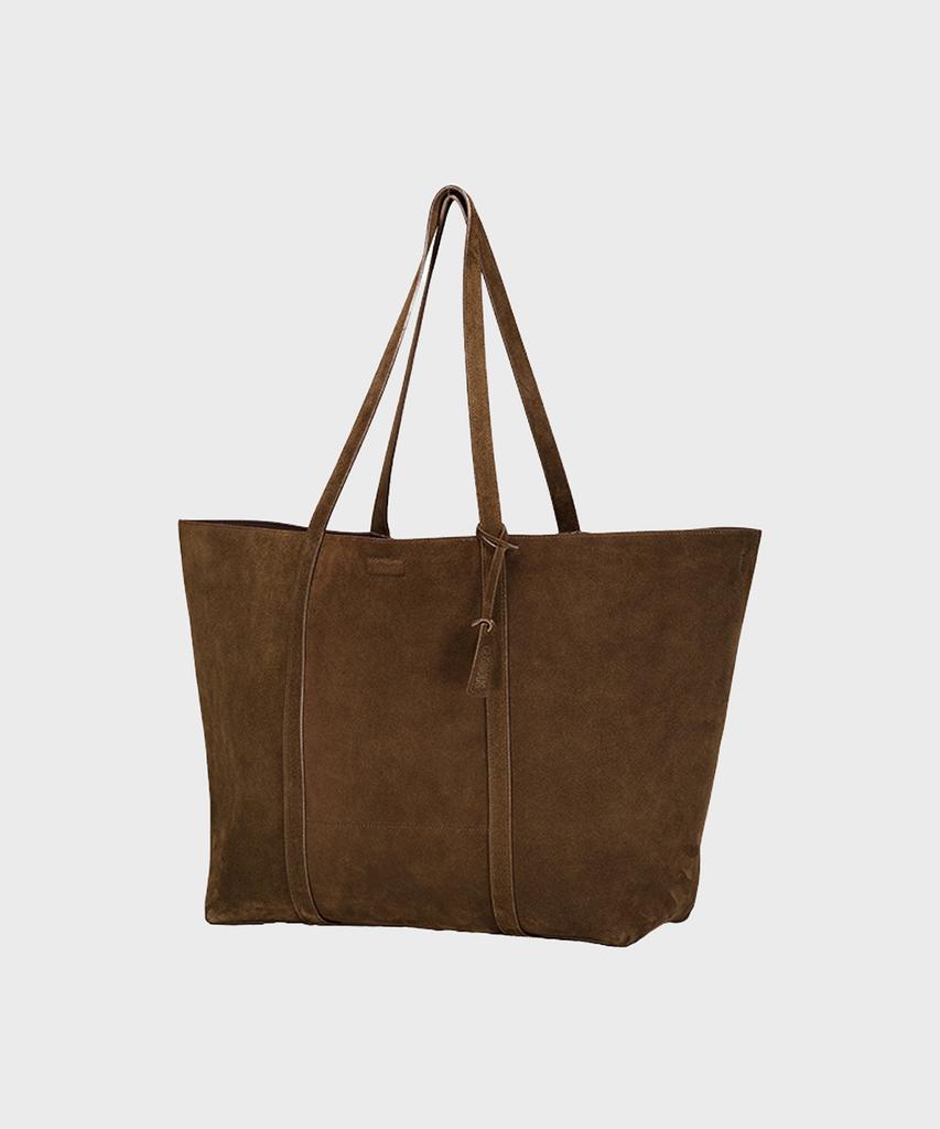 Noirer Suede Shopper Bag (Brown)