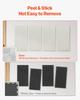 4 PCS Acoustic Wall Panels 2 In Thick 23.6 X 11.8 In Self-adhesive Beige
