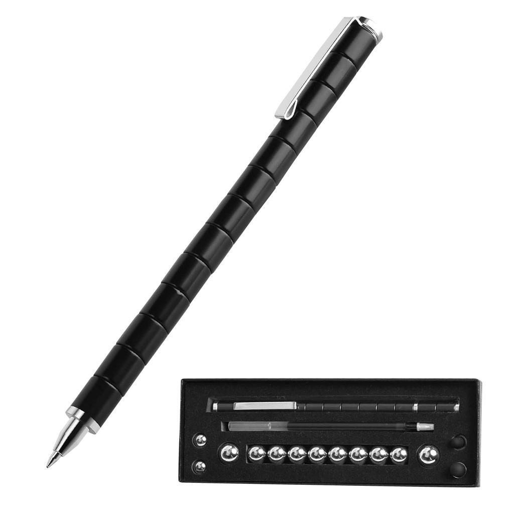 Angst-Spielzeugstift, magnetischer Stift zur Stressreduzierung aus Metall, Schreibtischspielzeug, multifunktionaler verformbarer Schreibstift, Geschenk für Kinder und Erwachsene