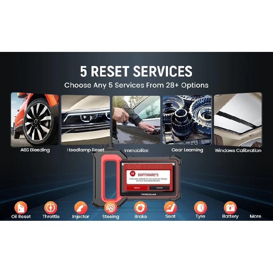 THINKCAR Thinkscan Plus S7 S6 S4 Obd2 Scanner Car Diagnostic Tools Automotivo Scanner Auto Diagnosis Tool Code Reader 28 Resets