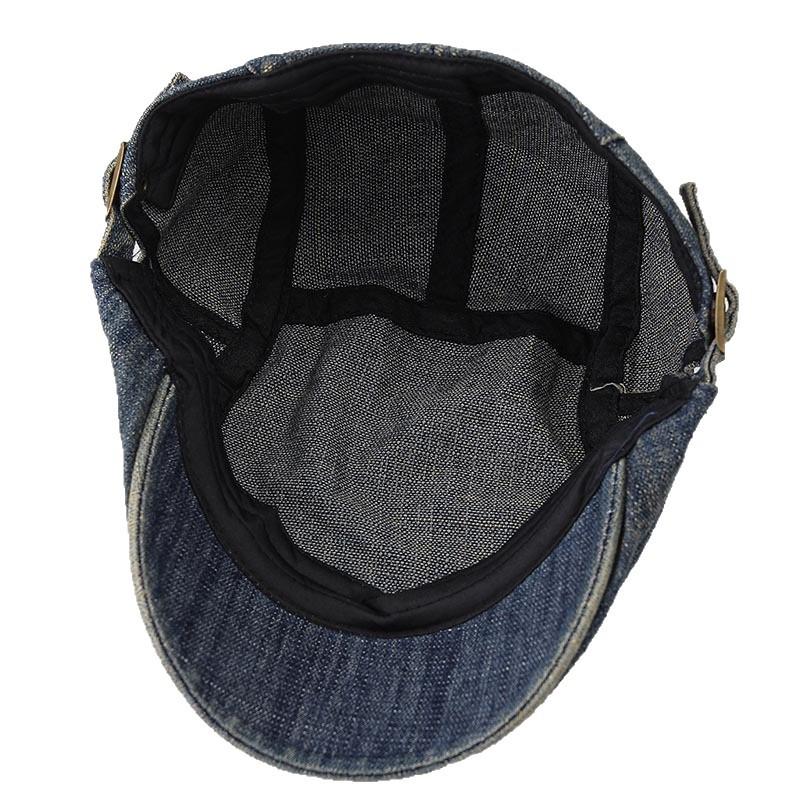 Washed Denim Beret Women's Summer Cap Big Head Circumference American Forward Hat Retro Versatile Painter Hat