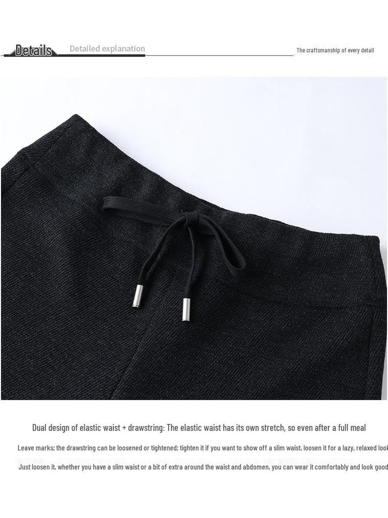 American Slimming Flared Trousers for Women - Elegant Drape Casual Pants for Spring 2026