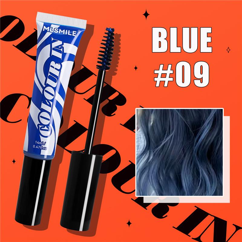 Coloration Capillaire Jetable Rouge Jaune Bleu Couleur Mèche Couleur Crème à Sourcils Usage Personnel Cosplay Salon Coiffure Accessoires de Coloration Capillaire
