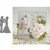 Nevěsta Ženich Řezací matrice na kov DIY Scrapbooking Pozvánka Papírové karty Šablona