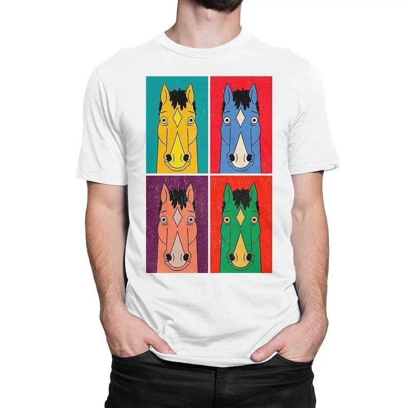 BoJack Horseman Pop Art Vintage Men's Women's T-Shirt Summer Casual Comfortable Soft Cotton Tee