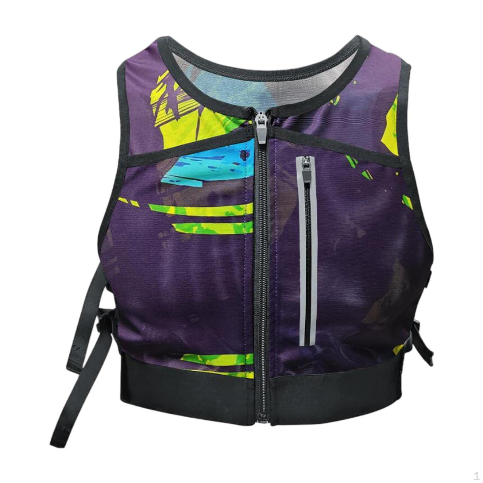 

Беговой жилет 20 л до 35 светоотражающий удобный легкий мужской женский нагрудный мешок для походов Deep Purple