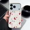 New Year Christmas Pattern Phone Case For iPhone 16e 17 Air 16 15 14 17 Pro Max 13 12 Pro 15 11 Shockproof Soft TPU Leather Texture Cover