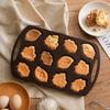 Nonstick Silicone Cake Mold Muffin Pan With Nut & Leaf Shapes DIY Chocolate Mold Bakeware for Cake, Gelatin, Bread  Baking Pan